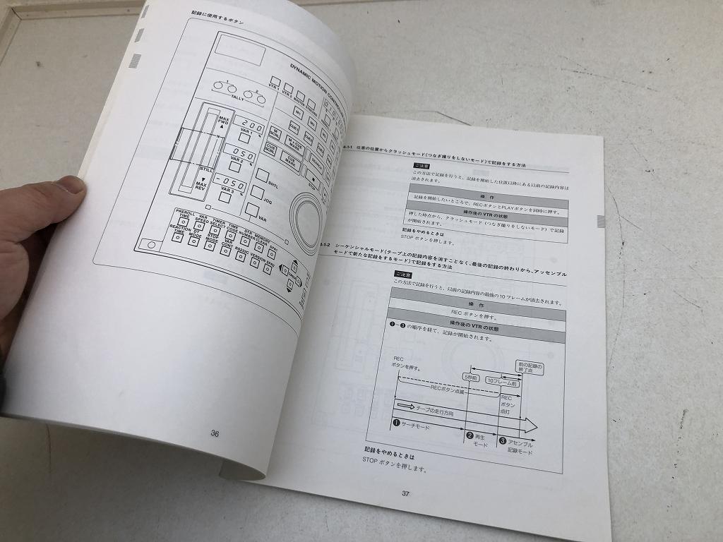 SONY DTR-3000 スローコントローラー用オペレーションマニュアル