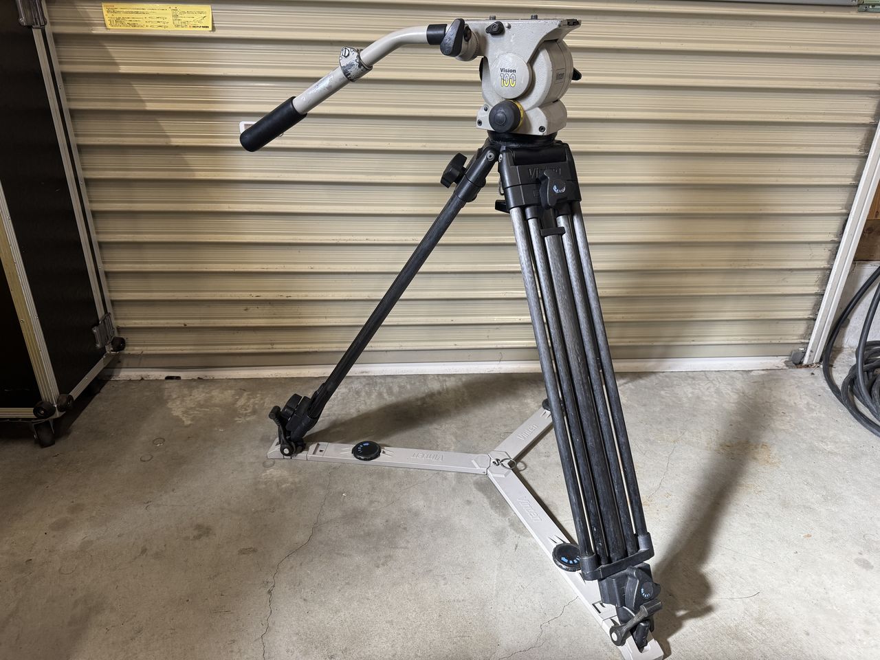 Vinten V100-LT Vision100システム カーボン 3段式 Torque-Safe 三脚 (100mmボール)